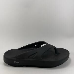 Oofos Ooriginal Flip Flops Womens Size 9 Black Comfort Recovery Sandals, Mens 7